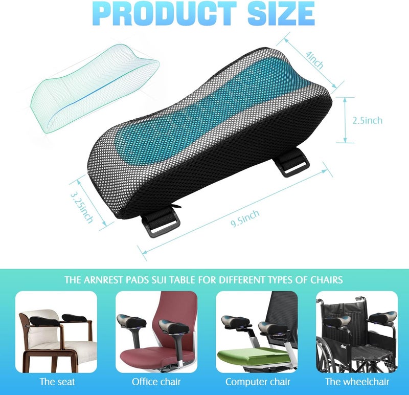 EIMMBD Office Chair Arm Pads Covers-Ergonomic Armrest for Desk and Chair Office Chair Armrest Covers, Office Chair Arm Pads for Elbows and Forearms, Office Chair Cushion for Gaming Accessories - Image 3